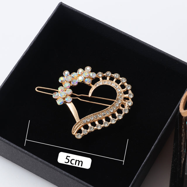 New Women Shining Crystal Rhinestone Luxury Hair Clip Girls Hairpin Hair accessories Headwear Girls Fashion Gift Ornaments