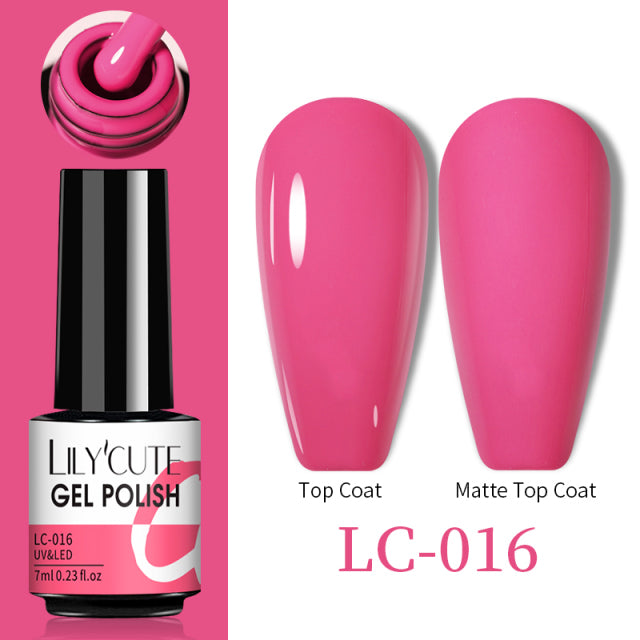 LILYCUTE Thermal Nail Gel Polish 3 Layers Temperature Shiny Color Changing Series Semi Permanent Soak Off UV Nail Gels Polish