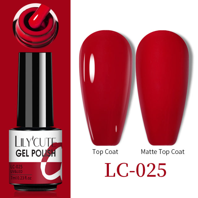 LILYCUTE Thermal Nail Gel Polish 3 Layers Temperature Shiny Color Changing Series Semi Permanent Soak Off UV Nail Gels Polish