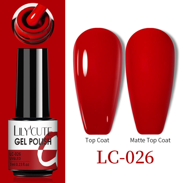 LILYCUTE Thermal Nail Gel Polish 3 Layers Temperature Shiny Color Changing Series Semi Permanent Soak Off UV Nail Gels Polish