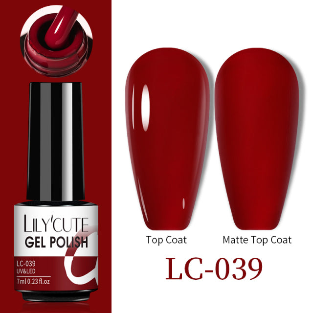 LILYCUTE Thermal Nail Gel Polish 3 Layers Temperature Shiny Color Changing Series Semi Permanent Soak Off UV Nail Gels Polish