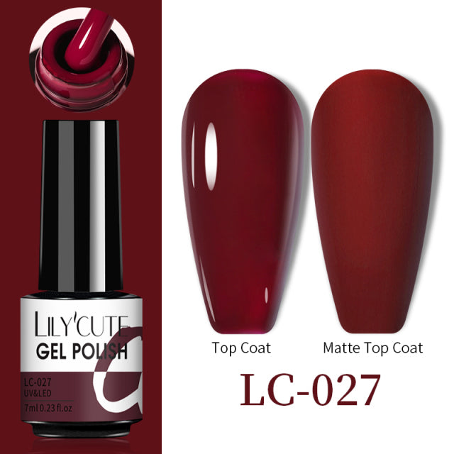LILYCUTE Thermal Nail Gel Polish 3 Layers Temperature Shiny Color Changing Series Semi Permanent Soak Off UV Nail Gels Polish