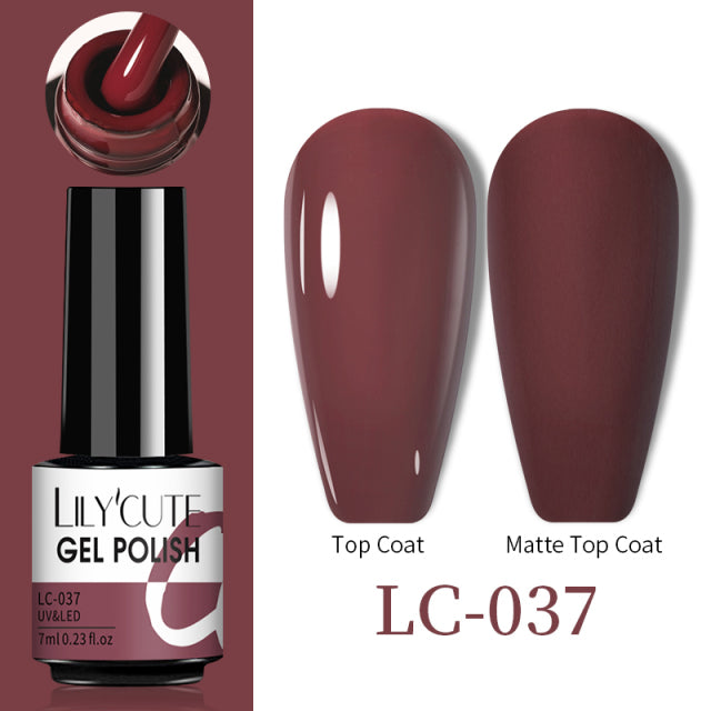 LILYCUTE Thermal Nail Gel Polish 3 Layers Temperature Shiny Color Changing Series Semi Permanent Soak Off UV Nail Gels Polish