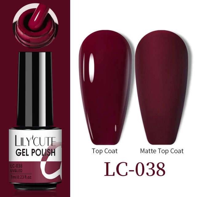 LILYCUTE Thermal Nail Gel Polish 3 Layers Temperature Shiny Color Changing Series Semi Permanent Soak Off UV Nail Gels Polish