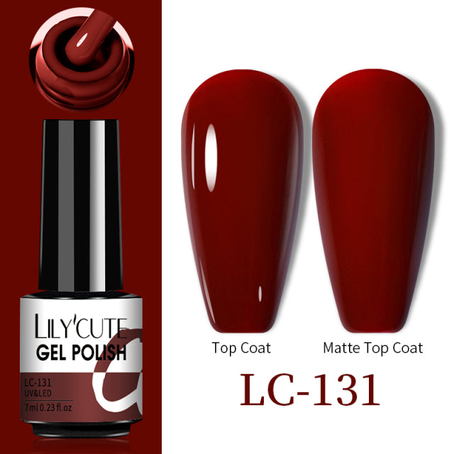 LILYCUTE Thermal Nail Gel Polish 3 Layers Temperature Shiny Color Changing Series Semi Permanent Soak Off UV Nail Gels Polish