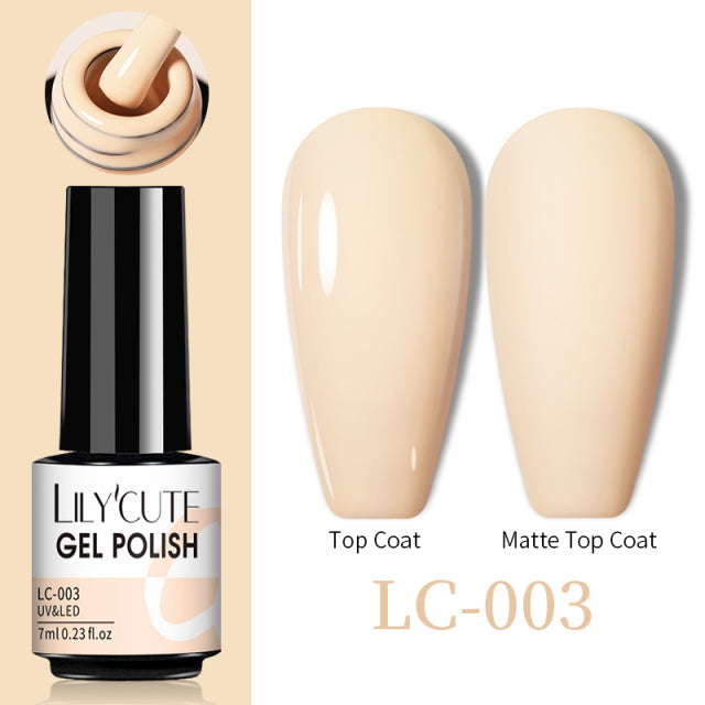 LILYCUTE Thermal Nail Gel Polish 3 Layers Temperature Shiny Color Changing Series Semi Permanent Soak Off UV Nail Gels Polish