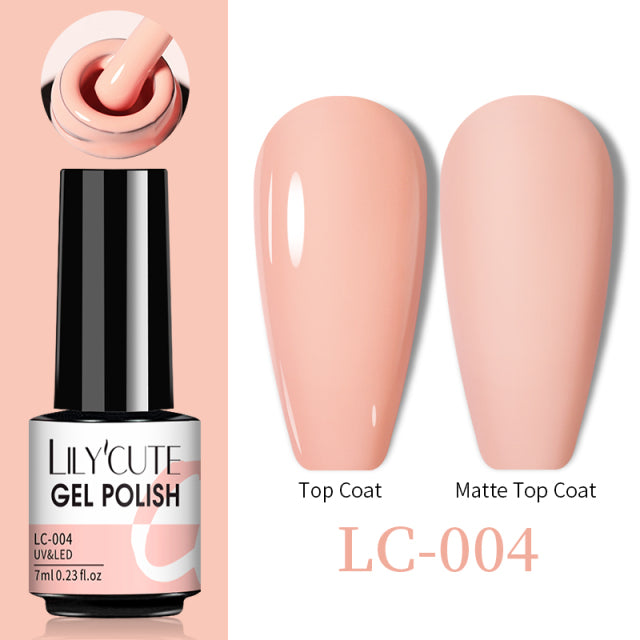 LILYCUTE Thermal Nail Gel Polish 3 Layers Temperature Shiny Color Changing Series Semi Permanent Soak Off UV Nail Gels Polish