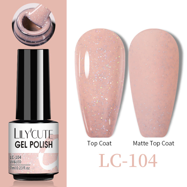 LILYCUTE Thermal Nail Gel Polish 3 Layers Temperature Shiny Color Changing Series Semi Permanent Soak Off UV Nail Gels Polish