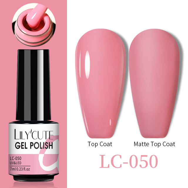LILYCUTE Thermal Nail Gel Polish 3 Layers Temperature Shiny Color Changing Series Semi Permanent Soak Off UV Nail Gels Polish