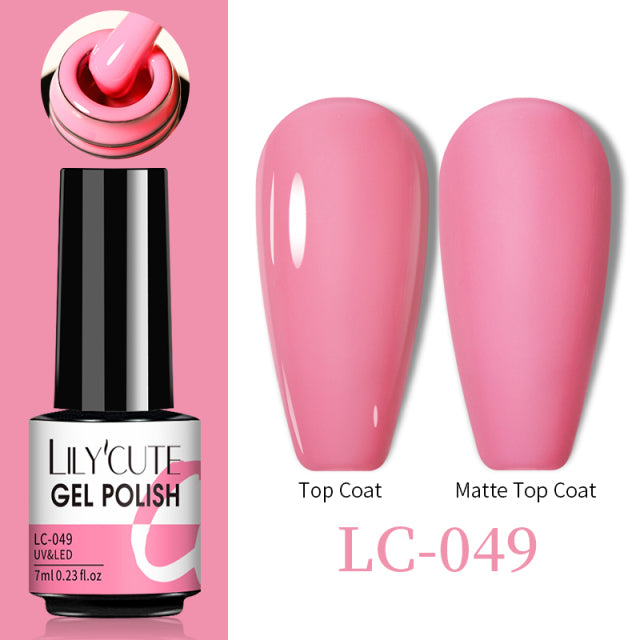 LILYCUTE Thermal Nail Gel Polish 3 Layers Temperature Shiny Color Changing Series Semi Permanent Soak Off UV Nail Gels Polish