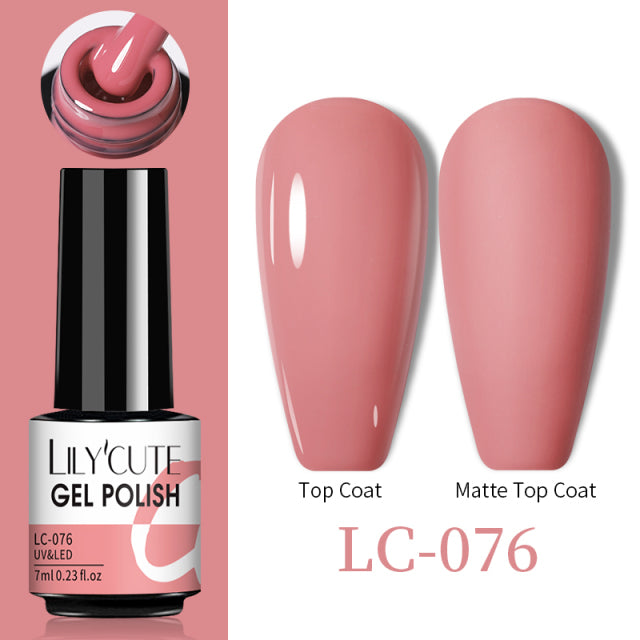 LILYCUTE Thermal Nail Gel Polish 3 Layers Temperature Shiny Color Changing Series Semi Permanent Soak Off UV Nail Gels Polish