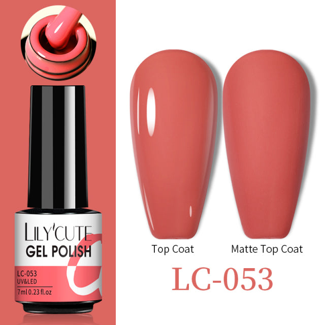LILYCUTE Thermal Nail Gel Polish 3 Layers Temperature Shiny Color Changing Series Semi Permanent Soak Off UV Nail Gels Polish