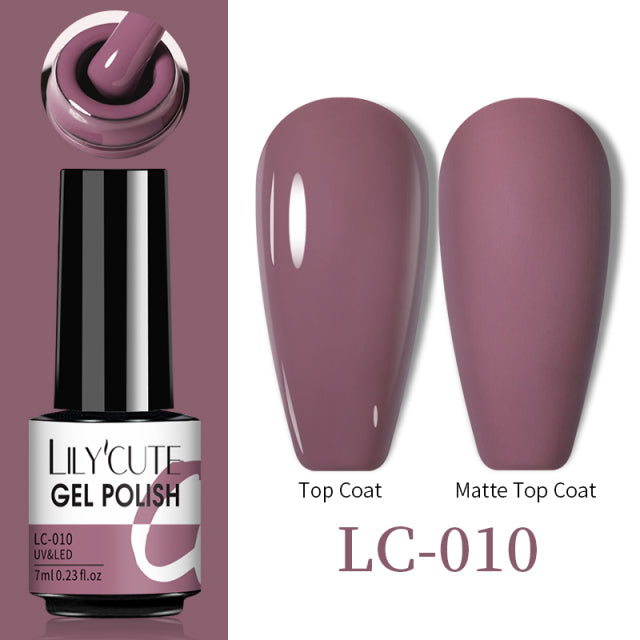 LILYCUTE Thermal Nail Gel Polish 3 Layers Temperature Shiny Color Changing Series Semi Permanent Soak Off UV Nail Gels Polish