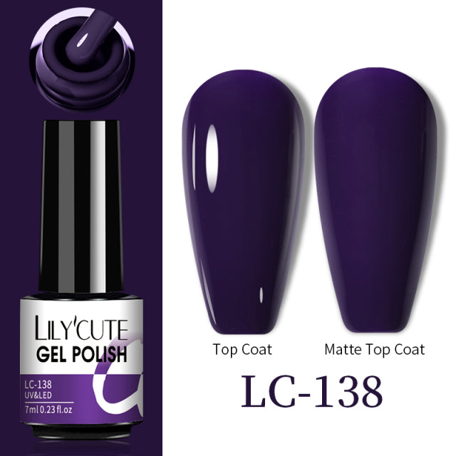 LILYCUTE Thermal Nail Gel Polish 3 Layers Temperature Shiny Color Changing Series Semi Permanent Soak Off UV Nail Gels Polish