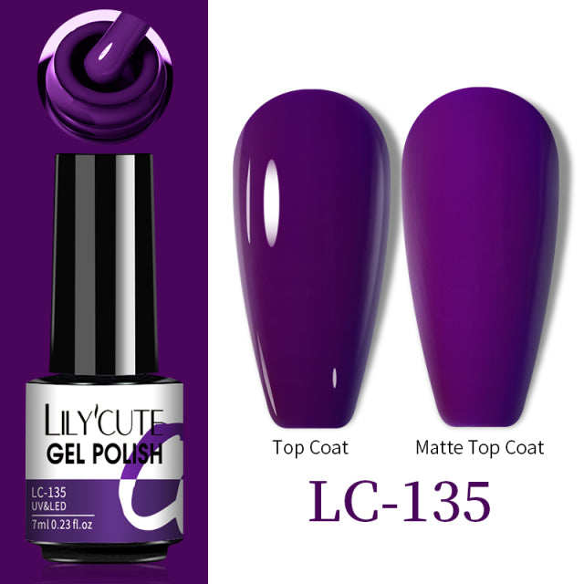 LILYCUTE Thermal Nail Gel Polish 3 Layers Temperature Shiny Color Changing Series Semi Permanent Soak Off UV Nail Gels Polish