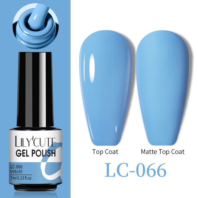 LILYCUTE Thermal Nail Gel Polish 3 Layers Temperature Shiny Color Changing Series Semi Permanent Soak Off UV Nail Gels Polish