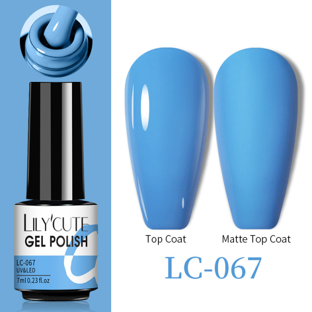 LILYCUTE Thermal Nail Gel Polish 3 Layers Temperature Shiny Color Changing Series Semi Permanent Soak Off UV Nail Gels Polish