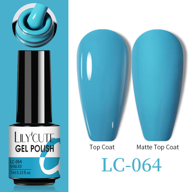 LILYCUTE Thermal Nail Gel Polish 3 Layers Temperature Shiny Color Changing Series Semi Permanent Soak Off UV Nail Gels Polish