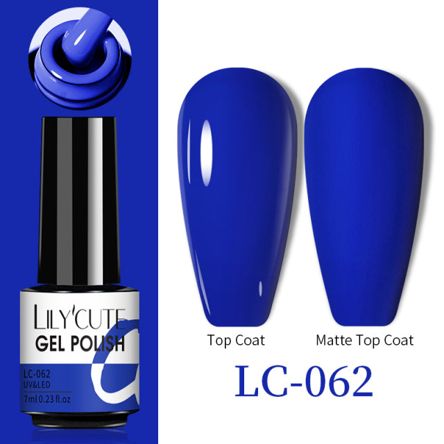 LILYCUTE Thermal Nail Gel Polish 3 Layers Temperature Shiny Color Changing Series Semi Permanent Soak Off UV Nail Gels Polish