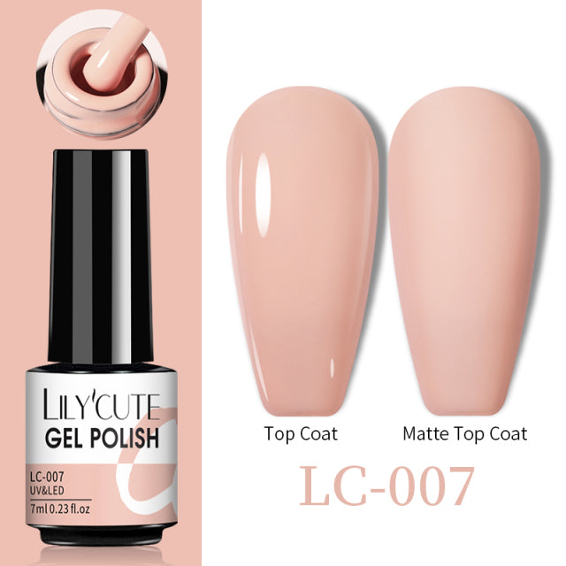 LILYCUTE Thermal Nail Gel Polish 3 Layers Temperature Shiny Color Changing Series Semi Permanent Soak Off UV Nail Gels Polish