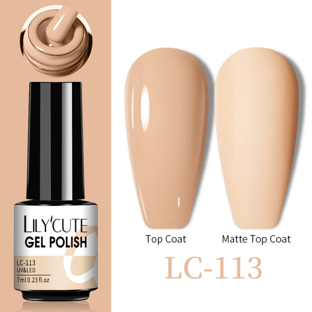 LILYCUTE Thermal Nail Gel Polish 3 Layers Temperature Shiny Color Changing Series Semi Permanent Soak Off UV Nail Gels Polish