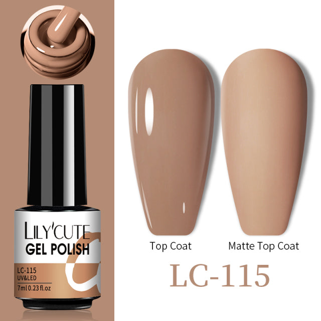 LILYCUTE Thermal Nail Gel Polish 3 Layers Temperature Shiny Color Changing Series Semi Permanent Soak Off UV Nail Gels Polish