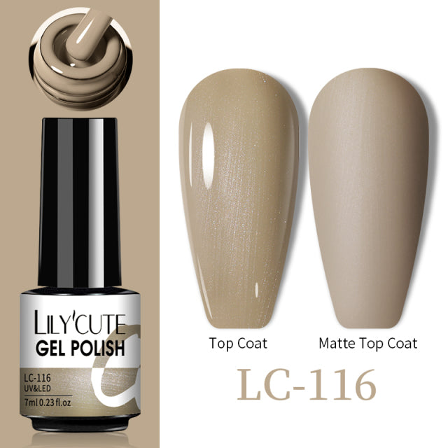 LILYCUTE Thermal Nail Gel Polish 3 Layers Temperature Shiny Color Changing Series Semi Permanent Soak Off UV Nail Gels Polish