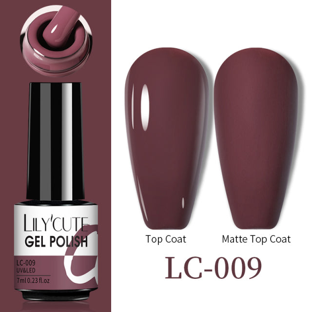 LILYCUTE Thermal Nail Gel Polish 3 Layers Temperature Shiny Color Changing Series Semi Permanent Soak Off UV Nail Gels Polish