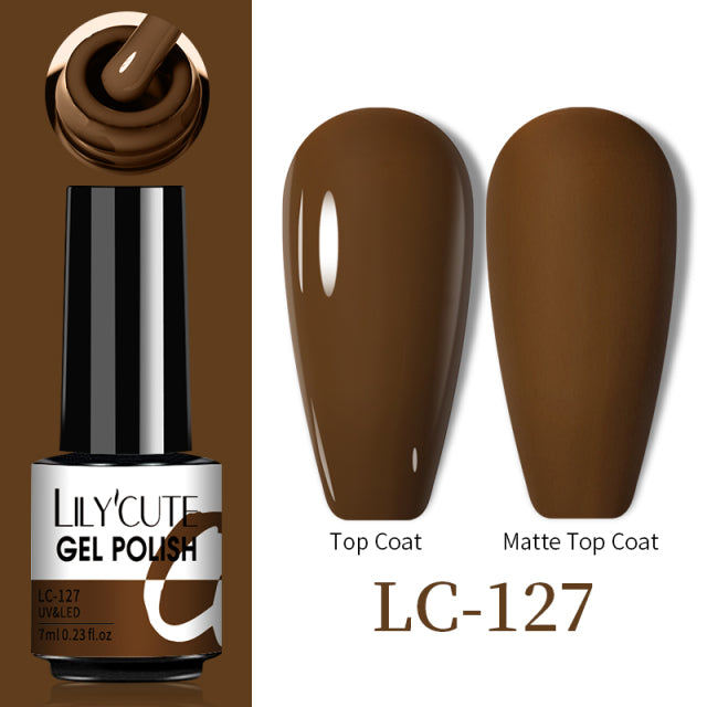 LILYCUTE Thermal Nail Gel Polish 3 Layers Temperature Shiny Color Changing Series Semi Permanent Soak Off UV Nail Gels Polish
