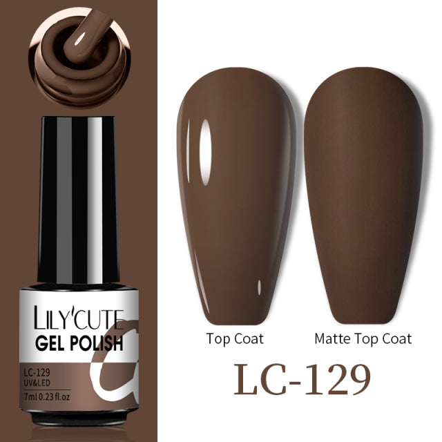 LILYCUTE Thermal Nail Gel Polish 3 Layers Temperature Shiny Color Changing Series Semi Permanent Soak Off UV Nail Gels Polish