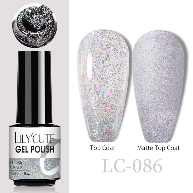 LILYCUTE Thermal Nail Gel Polish 3 Layers Temperature Shiny Color Changing Series Semi Permanent Soak Off UV Nail Gels Polish