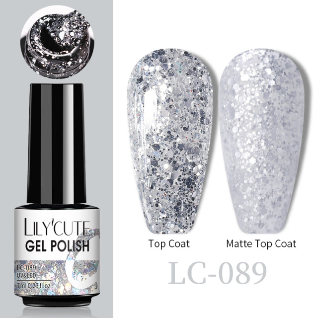 LILYCUTE Thermal Nail Gel Polish 3 Layers Temperature Shiny Color Changing Series Semi Permanent Soak Off UV Nail Gels Polish