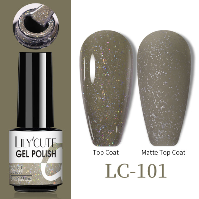 LILYCUTE Thermal Nail Gel Polish 3 Layers Temperature Shiny Color Changing Series Semi Permanent Soak Off UV Nail Gels Polish
