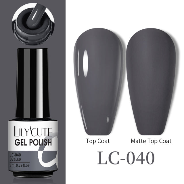 LILYCUTE Thermal Nail Gel Polish 3 Layers Temperature Shiny Color Changing Series Semi Permanent Soak Off UV Nail Gels Polish