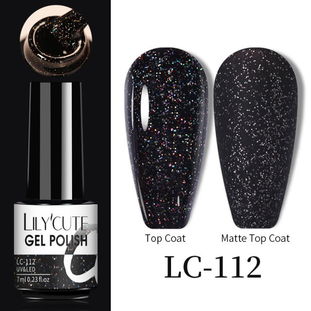 LILYCUTE Thermal Nail Gel Polish 3 Layers Temperature Shiny Color Changing Series Semi Permanent Soak Off UV Nail Gels Polish