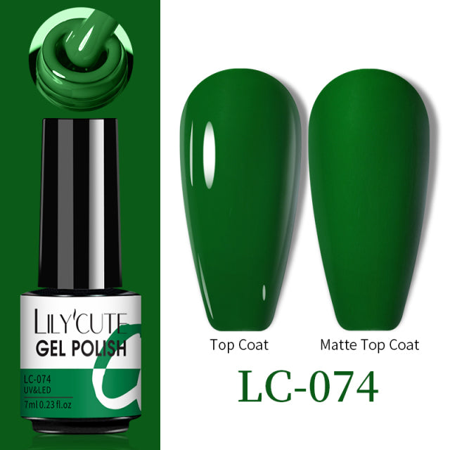 LILYCUTE Thermal Nail Gel Polish 3 Layers Temperature Shiny Color Changing Series Semi Permanent Soak Off UV Nail Gels Polish