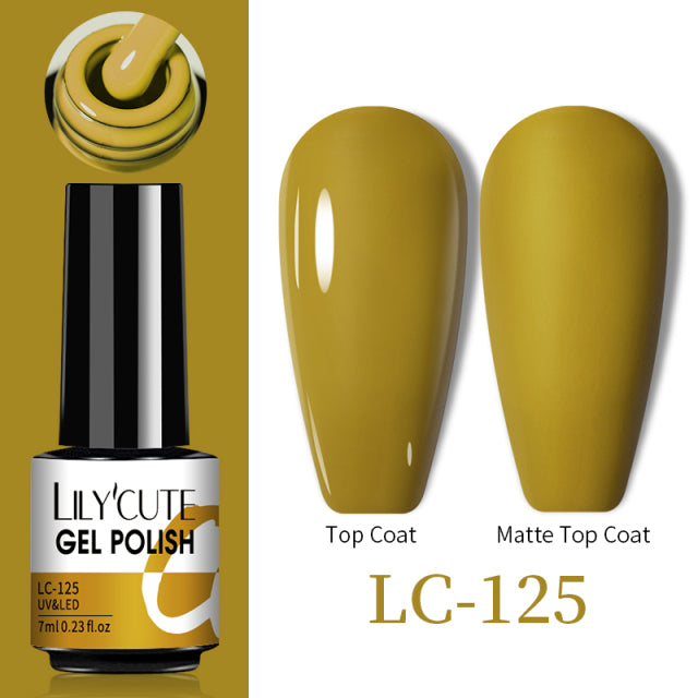 LILYCUTE Thermal Nail Gel Polish 3 Layers Temperature Shiny Color Changing Series Semi Permanent Soak Off UV Nail Gels Polish