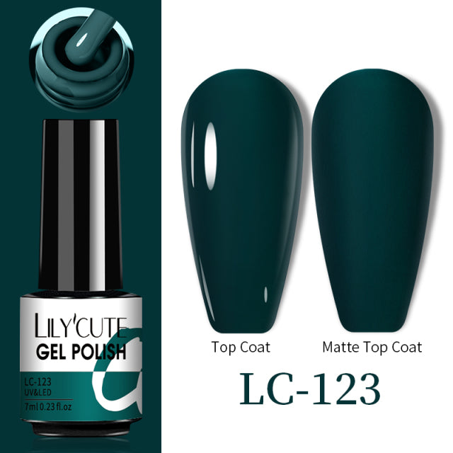 LILYCUTE Thermal Nail Gel Polish 3 Layers Temperature Shiny Color Changing Series Semi Permanent Soak Off UV Nail Gels Polish
