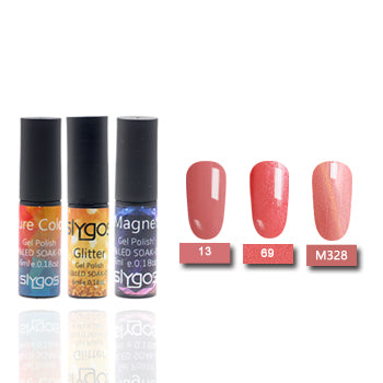 3PC/Set SLYGOS Funny Combo Soak Off UV Nail Gel Polish Top Base Coat Lipstick Shape Nail Polish Lacquer Nail Art Tool Varnish