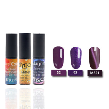 3PC/Set SLYGOS Funny Combo Soak Off UV Nail Gel Polish Top Base Coat Lipstick Shape Nail Polish Lacquer Nail Art Tool Varnish