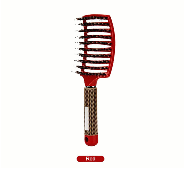 Hair Scalp Massage Comb Hairbrush Bristle Nylon Women Wet Dry Curly Detangle Hair Brush Salon Hairdressing Styling Tool Dropship