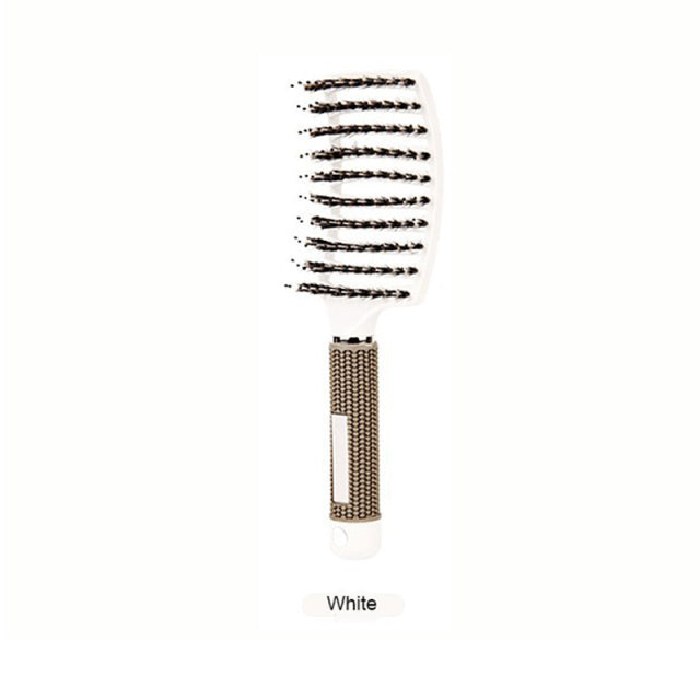 Hair Scalp Massage Comb Hairbrush Bristle Nylon Women Wet Dry Curly Detangle Hair Brush Salon Hairdressing Styling Tool Dropship