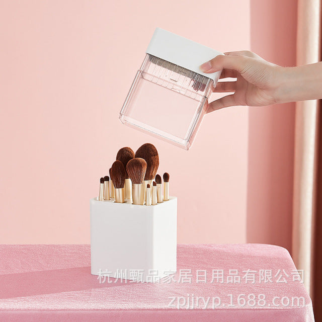 Cosmetic Organizer Makeup Brush Container Storage Box Holder Lipstick Storage Container Pencil Clear Box Drying storage combo