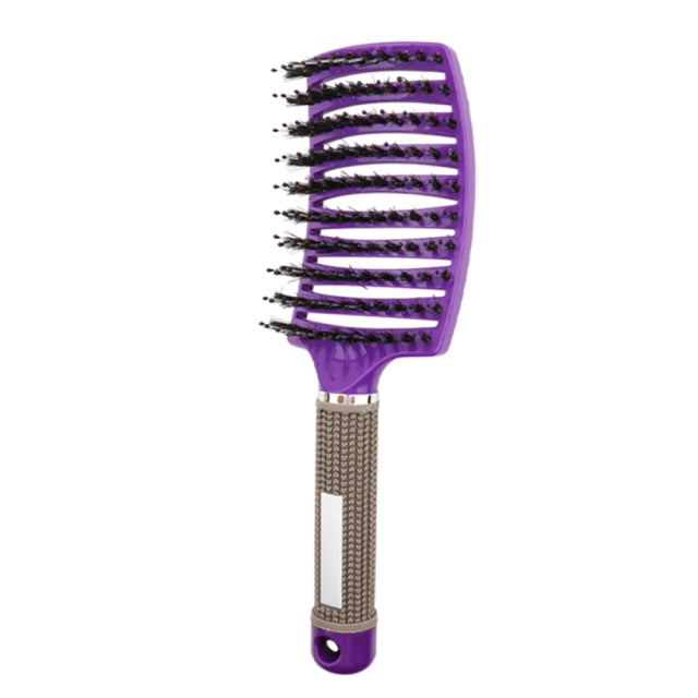 Hair Scalp Massage Comb Hairbrush Bristle Nylon Women Wet Dry Curly Detangle Hair Brush Salon Hairdressing Styling Tool Dropship