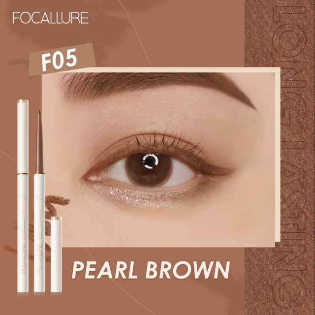 FOCALLURE Waterproof Eyeliner Gel Pencil Red Brown Ultra-slim 1.7mm Soft Easy Wear High Pigment Professional Lasting Eyes Makeup