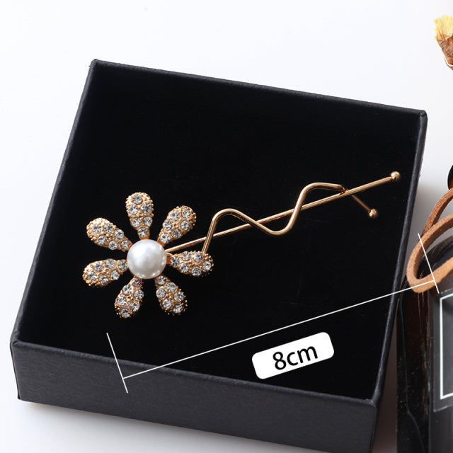 New Women Shining Crystal Rhinestone Luxury Hair Clip Girls Hairpin Hair accessories Headwear Girls Fashion Gift Ornaments