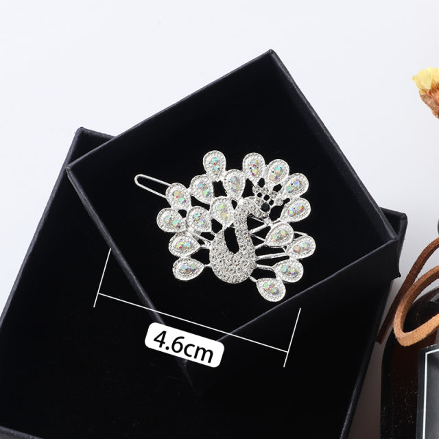 New Women Shining Crystal Rhinestone Luxury Hair Clip Girls Hairpin Hair accessories Headwear Girls Fashion Gift Ornaments