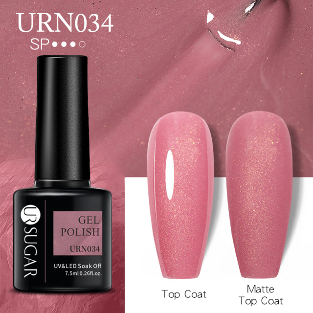 UR Sugar 7.5ML Gel Polish Manicure For Nails Christmas Semi Permanent Vernis Top Coat Soak Off UV LED Gel Color Glitter Varnish