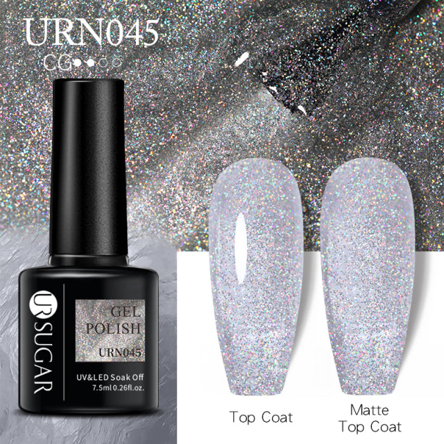 UR Sugar 7.5ML Gel Polish Manicure For Nails Christmas Semi Permanent Vernis Top Coat Soak Off UV LED Gel Color Glitter Varnish