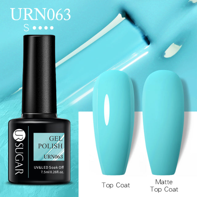 UR Sugar 7.5ML Gel Polish Manicure For Nails Christmas Semi Permanent Vernis Top Coat Soak Off UV LED Gel Color Glitter Varnish